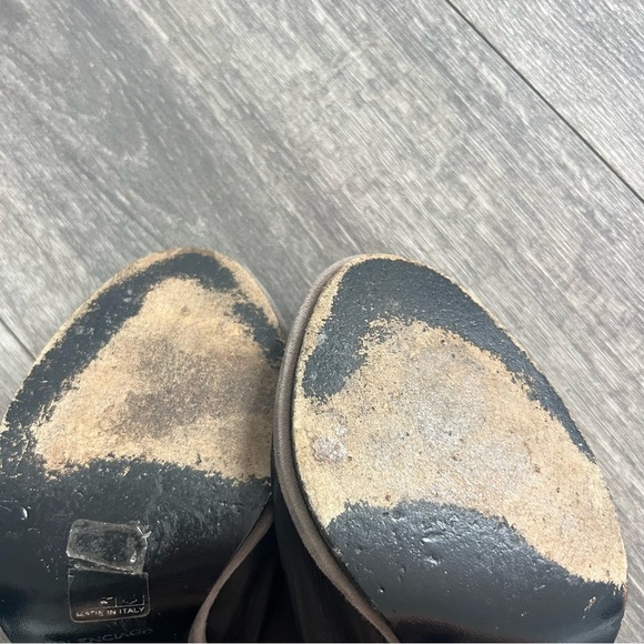 Balenciaga Black/Grey Leather Glove Sandals Size 6.5 Pre-owned - Picture 7 of 12